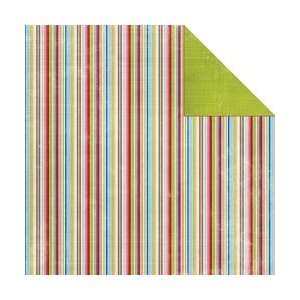 Fancy Pants Frosted Double Sided Paper 12X12 Striped Scarf FRDSP 243 