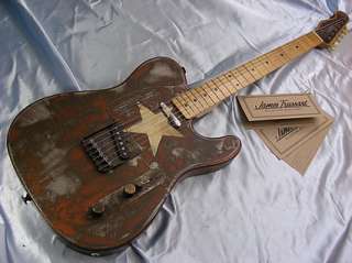 James Trussart Steelcaster USA Made Steel Rust o matic White Star 