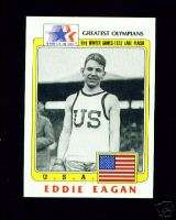 100) 1983 OLYMPIC EDDIE EAGAN BOBSLED / BOXING CARDS  