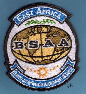 RESIDENT EVIL BSAA EAST AFRICA BIOTERRORISM PATCH  