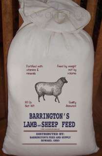 Primitive Feed Sack Livestock and Animals Pick From 18 Designs  