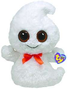White GHOST plush stuffed animal cute halloween gift soft LAGE 13 bow 
