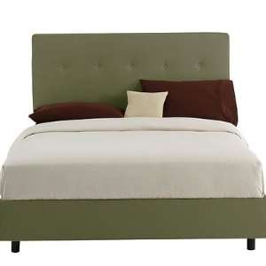  Button Tufted Bed in Sage Size Full