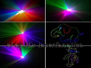 two Green Animation laser lights and two high power R G B Animation 