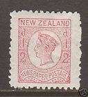 new zealand sc p3b mlh 1875 ½p newspaper stamp vf