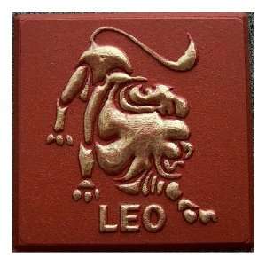  Zodiac Art, Leo, Copper with Gold Accent