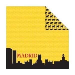  Reminisce Passports Double Sided Paper 12X12 Madrid; 25 