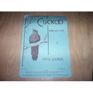  Cuckoo Rondo Schottische (Sheet Music) Otto Werner Books