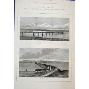  Tay Railway Bridge Accident Story 1880 Antique Print