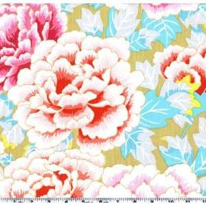  45 Wide Kaffe Fassett Kimono Pink/Orange Fabric By The 