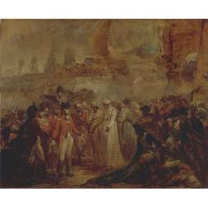   The Surrender of the Two Sons of Tipu Sahib; Sultan of 20.0 X 24.0
