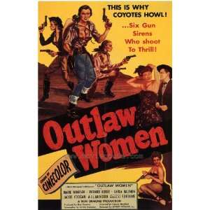  Outlaw Women   Movie Poster   27 x 40