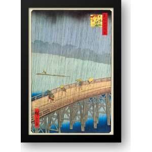  Great Bridge, Sudden Shower at Atake 16x22 Framed Art 