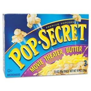   Popcorn, Movie Theater Butter, 3.5 oz Bags, 3 Bags/Box Automotive