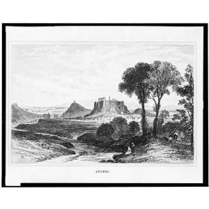 Acropolis, Athens 1854,Ida Pfeiffer,Nathaniel Cooke