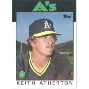  1986 Topps # 353 Keith Atherton Oakland Athletics Baseball 