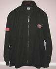 Mens NFL Black Zipper Fleece Jacket Size XL