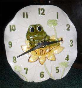 Vintage 1976 Neil the Frog Kitchen Wall Clock  Roebuck & Co. LOOK 