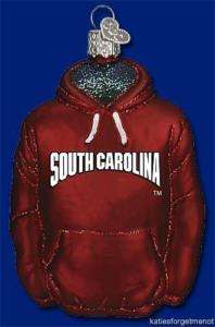 UNIVERSITY OF SOUTH CAROLINA HOODIE ORNAMENT 63003  