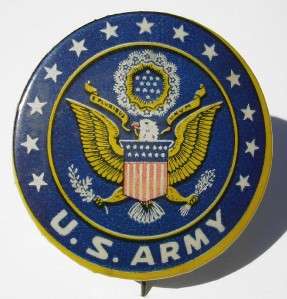 Vintage Old Antique U.S. ARMY Pinback Button Pin  