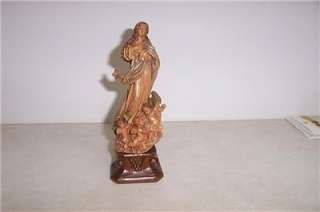 ANRI MADONNA CHERUBS ASSUMPTION MURILLO 8 woodcarving  