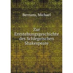   des Schlegelschen Shakespeare Michael Bernans Books