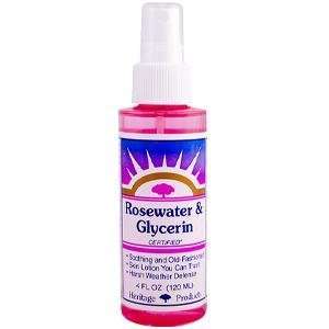   Heritage Rosewater and Glycerin Atomizer 4 oz