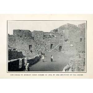  1927 Print Hussein Pasha Atrash Castle Anz Druze Middle 