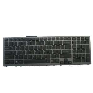  L.F. New Black With Silver grey Frame keyboard for Sony Vaio 