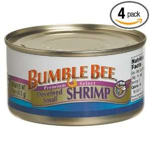 Bumble Bee Small Deveined Shrimp (Pack of 4)  Grocery 