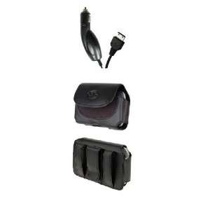 Rapid Car Kit Auto Vehicle Plug in Power Charger+Leather Case Holster 