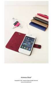 Table talk Italian Faux Leather Flip Case Cover for Apple iPhone 4 
