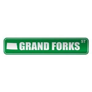   GRAND FORKS ST  STREET SIGN USA CITY NORTH DAKOTA