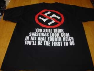 Napalm Death NAZI PUNKS F* OFF Black T Shirt Size XL Dying Fetus 