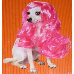  Pet Costume Glam Wig (Pink) 