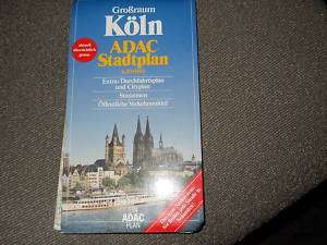 CITY MAP OF KOLN , GERMANY, IN GERMAN, COLLECTIBLE  