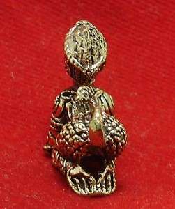 HANUMAN MONKEY RAMAYANA THAI BRASS AMULET COOL PENDANT  