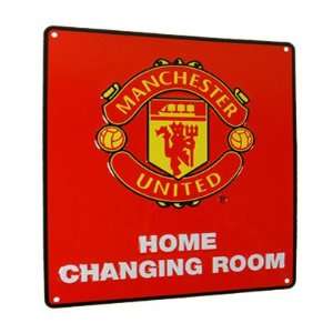   Manchester United FC. Home Changing Room Metal Sign