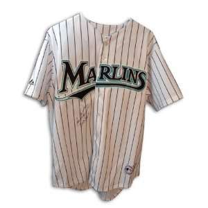  Ivan Rodriguez Florida Marlins Autographed Jersey with 