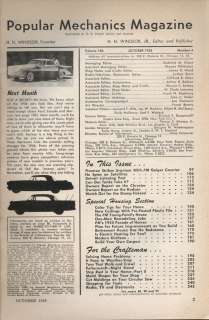 POPULAR MECHANICS Chrysler Hudson Test Reports, Ford Mercury Styling 