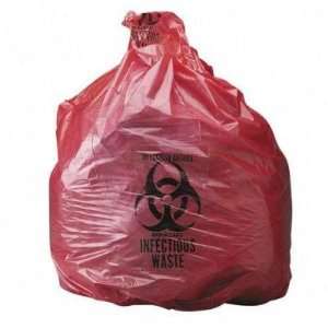  UMIRIWB013848   Biohazard Waste Bag, 40 45 Gallon, Red 
