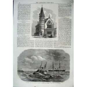   1864 Working Mens Hall Eastbourne Jackal Tender Ship