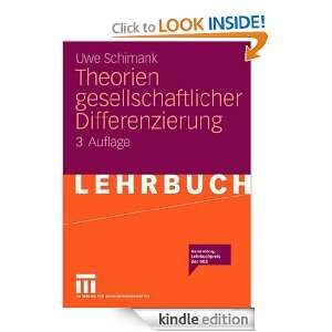 Theorien gesellschaftlicher Differenzierung (German Edition) Uwe 