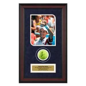 Nikolay Davydenko 2008 Australian Open Framed Autographed Tennis Ball 