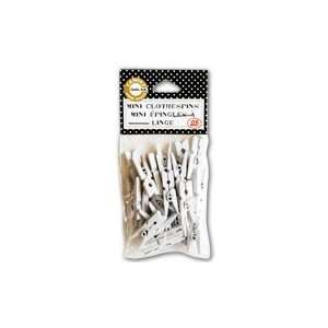  Mini White Clothespins    25 per pack Arts, Crafts 