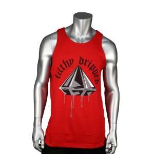 Filthy Dripped Jewels Tank Top Red. Size XL  Sports 
