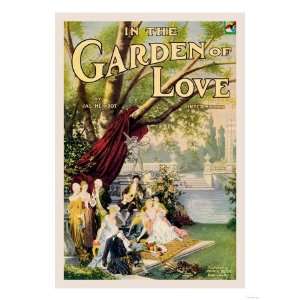  In the Garden of Love Giclee Poster Print, 12x16