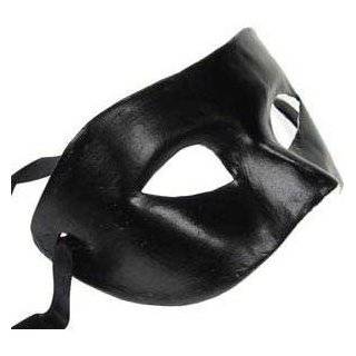 Black V Venetian Mardi Gras Masquerade Mask Paper Mache by MGMB
