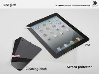 New iPad 3rd Smart Cover Microfiber Leather Case wake/sleep Stand 