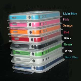   TPU Silicone Case Cover W/Side Button for Apple iphone 4 4G  